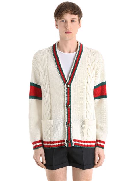 gucci knit cardigans for men|gucci men cardigan uk.